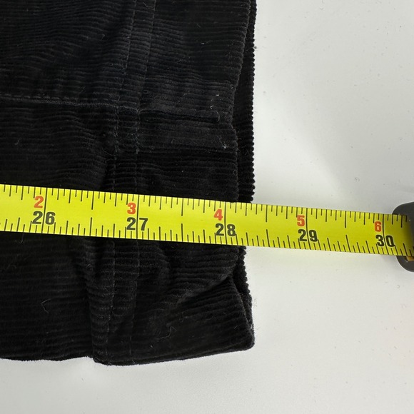 Everlane Baby Cord Relaxed Straight Leg Pant Black High Rise Sze 4 F-BTM-CRD-RLX - Picture 9 of 9